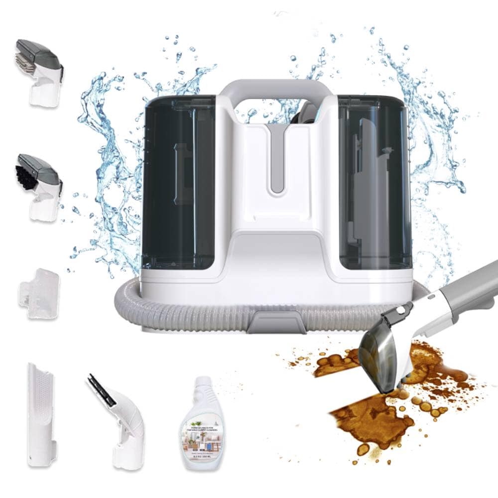 Carpet Cleaner Machine, Upholstery Portable StainRemover, Ordor & Stain & Spot Removr, Perfect For Pet Hair, Carpet, Area Rugs, Car And Coches, Strong Suction, White_voghion.com